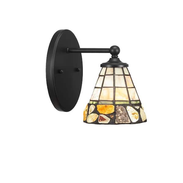 Unbranded Royale 1-Light Matte Black Wall Sconce
