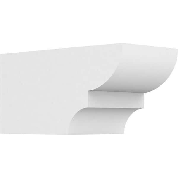 Ekena Millwork 6 in. x 6 in. x 12 in. Ridgewood PVC Rafter Tail Brace