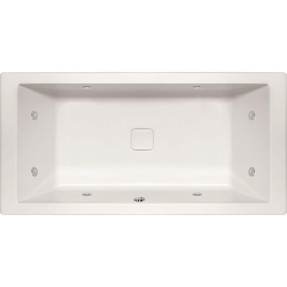 Hydro Systems Versailles 72 in. x 36 in. Rectangular Drop-In Bathtub in  Biscuit VER7236ATO-WHI - The Home Depot