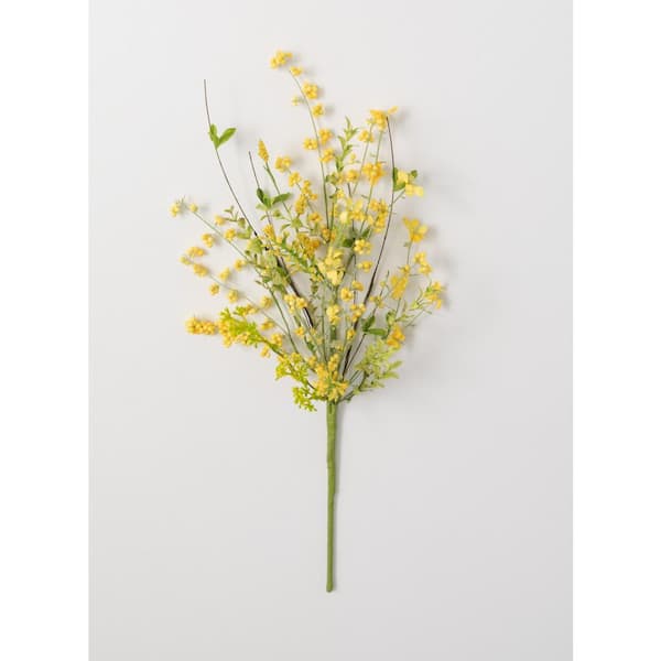 4/Set Wispy Spring Flower Picks 18 - H- 18.00 in. W - 2.00 in. L