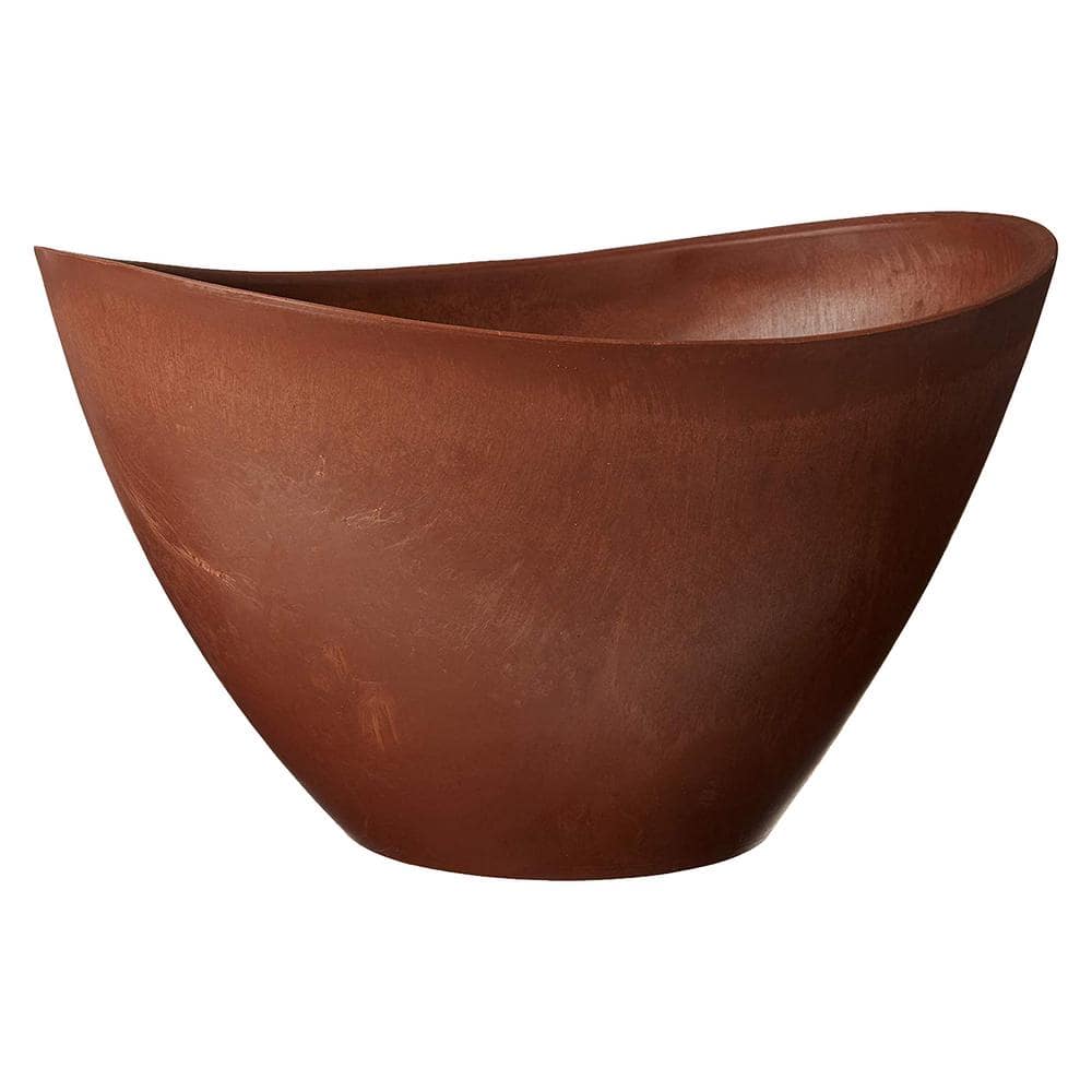 Swoop 16 in. x 12 in. x 9 in. Terra Cotta PSW Pot