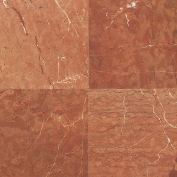 Daltile Natural Stone Collection Rojo Alicante 12 in. x 12 in. Marble Floor and Wall Tile (10 sq. ft. / case)