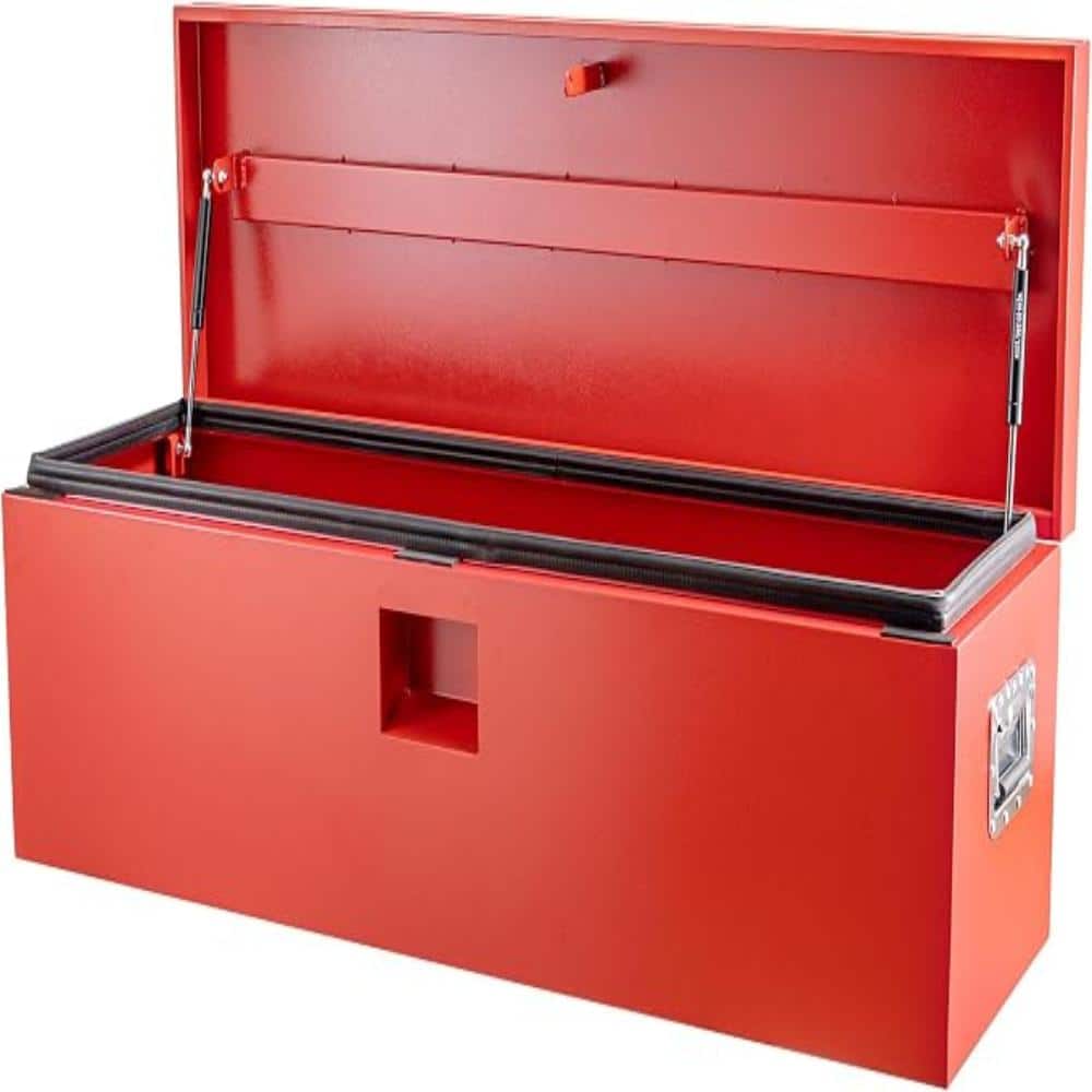 Storage Truck Tool Box in Steel w/ Low-Profile,15x15x36 in, Lockable, Weatherproof, Gas Struts, in Red price history on PriceWatchPro
