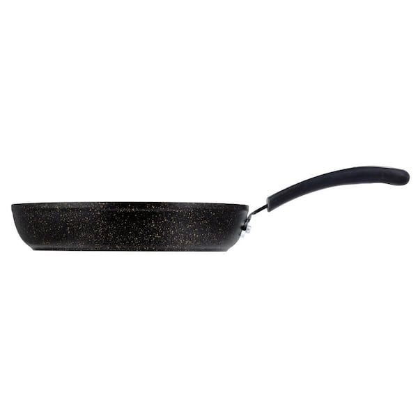 Ozeri 8 in. Stone Frying Pan with 100% APEO and PFOA-Free Stone-Derived  Non-Stick Coating from Germany in Obsidian Gold ZP20-20 - The Home Depot
