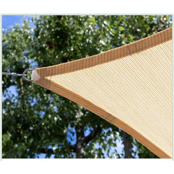 We Make Custom Size ColourTree 8' x 12' Sand Beige Rectangle Sun Shade Sail Canopy Awning Shelter Fabric Cloth Screen UV Block UV Resistant Heavy Duty Commercial Grade Outdoor Patio Carport - 