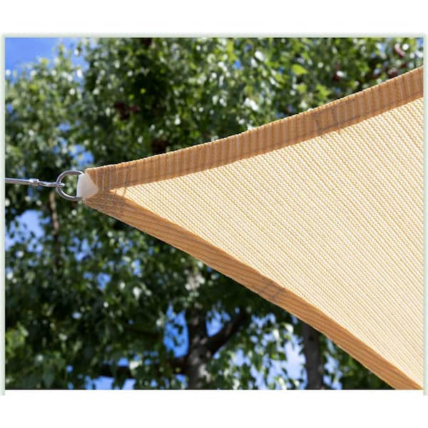 Commercial Heavy Duty 190 GSM ColourTree CTAPT14 Custom Size Order to Make 4 x 4 x 4 Beige Triangle Sun Shade Sail Canopy Mesh Fabric UV Block 3 Years Warranty