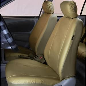 Deluxe Leatherette 47 in. x 23 in. x 1 in. Half Set Front Seat Covers