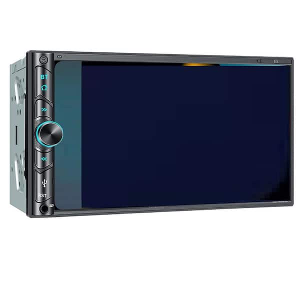Wireless Double Din Car Stereo with Carplay Android Auto Bluetooth 4-Channel RCA Power 7 HD Touchscreen Audio Receiver