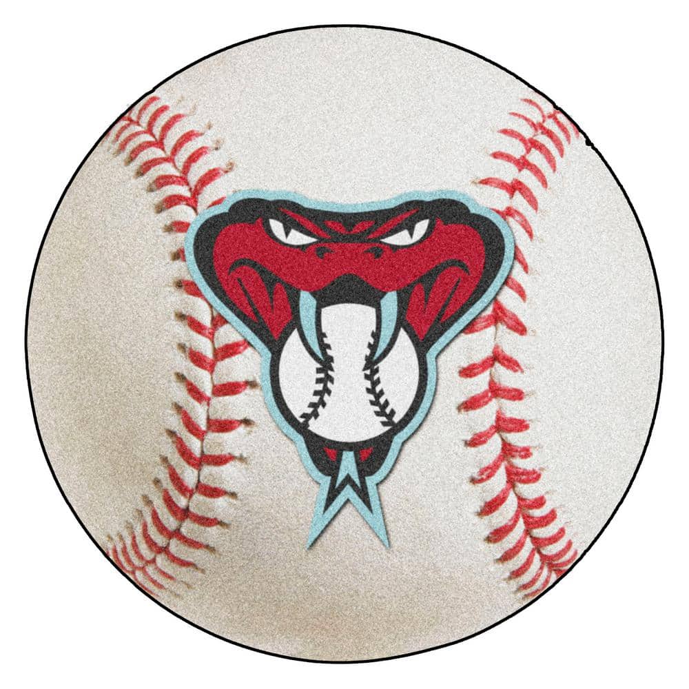  Fanmats Kansas Jayhawks Baseball-Shaped Mat : Sports