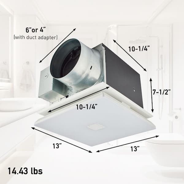 Panasonic WhisperGreen Select Pick-A-Flow 50/80/110 CFM Bathroom