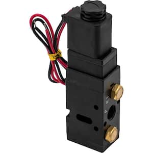 4-Way 2-Position Solenoid Air Valve With Five 1/4 in. NPT Ports