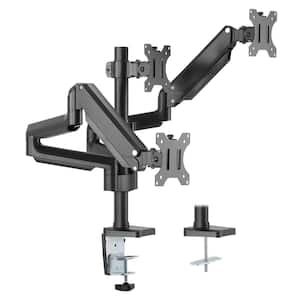 Triple Monitor Mount with Gas Spring Arms Adapter