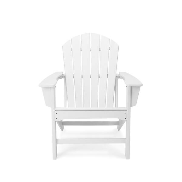 Edyo Living Curveback White Plastic Resin Outdoor Patio Adirondack Chair Adc01 Whi The Home Depot Edyo Living Curveback White Plastic, White Resin Adirondack Chairs Home Depot