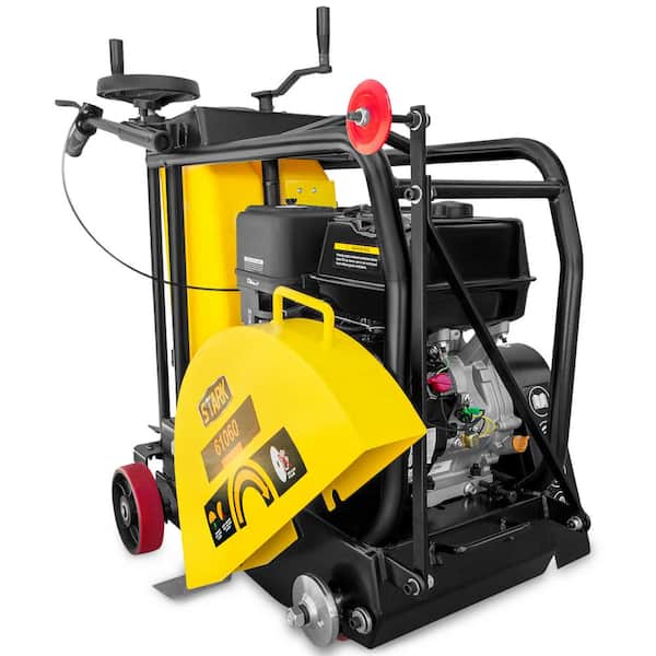 Gas 13 HP EPA 40 in. x 43 in. Walk-Behind Concrete Saw with Steel Handle
