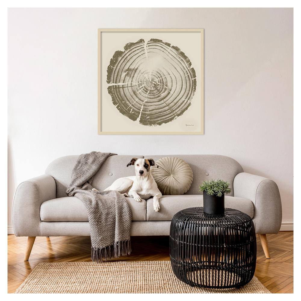Tree Trunk Cream II Natural Wood Framed Wall Art