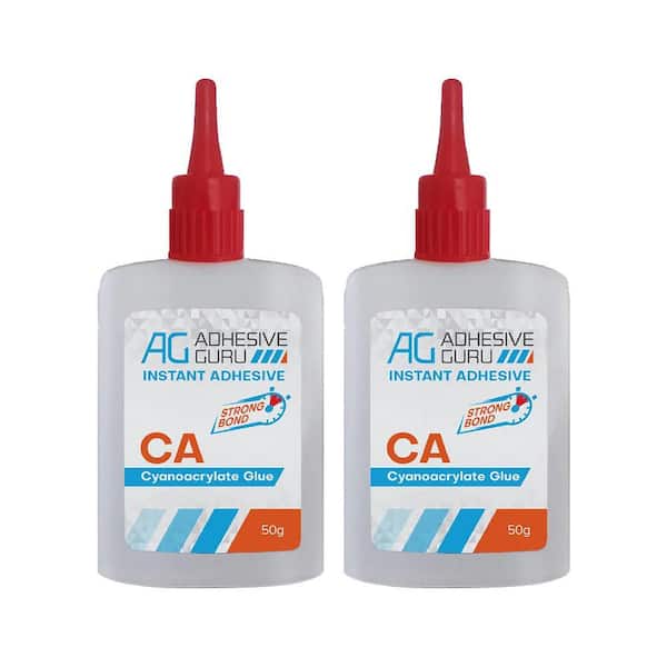 Ca Glue 1.7 oz. Super Glue Woodworking DIY Craft, Multipurpose Clear Adhesive (2 Pack)