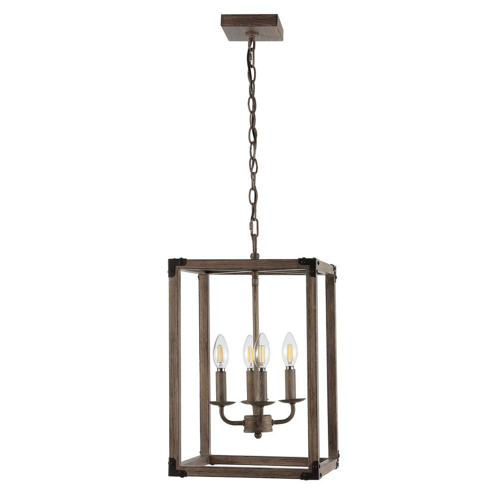 Magnolia Rustic 12" Farmhouse Iron LED Pendant - Oil-Rubbed Bronze