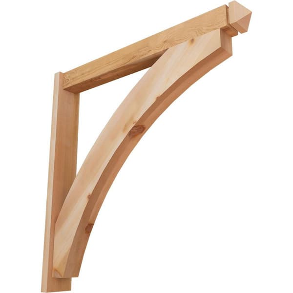 Ekena Millwork 6 in. x 42 in. x 42 in. Thorton Arts and Crafts Smooth Western Red Cedar Outlooker