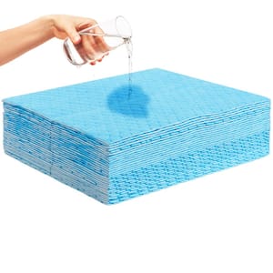 Spill Absorbent Pads Water Absorbing Mat Pad in Dispenser Box 6 Gal. Capacity and 15 in. L x 19 in. W Spill Absorber