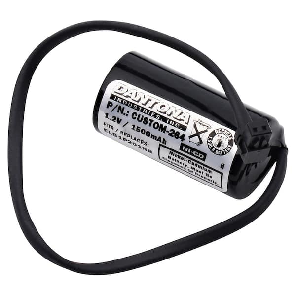 1.2-Volt NICAD 1500 mAh Emergency Lighting Battery ELB-1P201NB