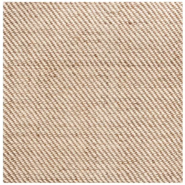 SAFAVIEH Natural Fiber Beige 6 ft. x 6 ft. Square Solid Area Rug