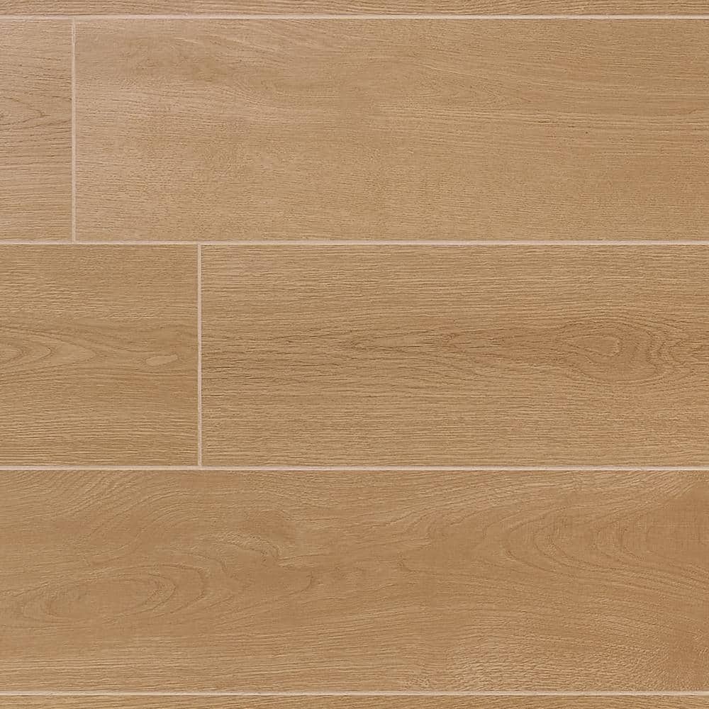 Pale Wood Look Matte Large Format Porcelain Tile