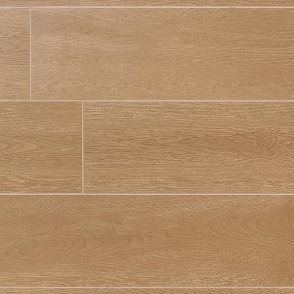 Hemlock Elegant Pale 7.14 in. x 58.85 in. Wood Look Matte Porcelain Floor and Wall Tile (11.94 sq. ft./Case)