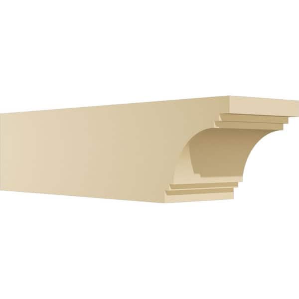 Ekena Millwork Standard Pescadero 6 in. W x 6 in. H x 24 in. D Signature Urethane Rafter Tail Outlooker