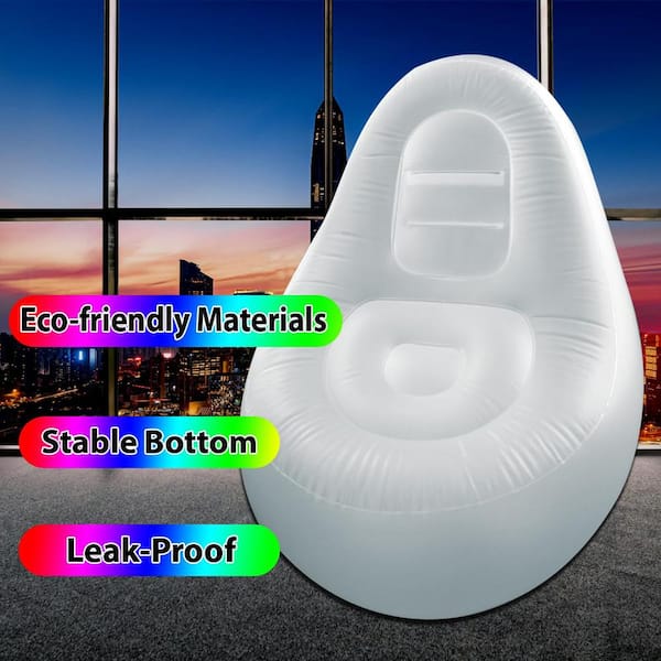 Angel Sar Polyvinyl Chloride Air Sofa, Inflatable Lounge Chair