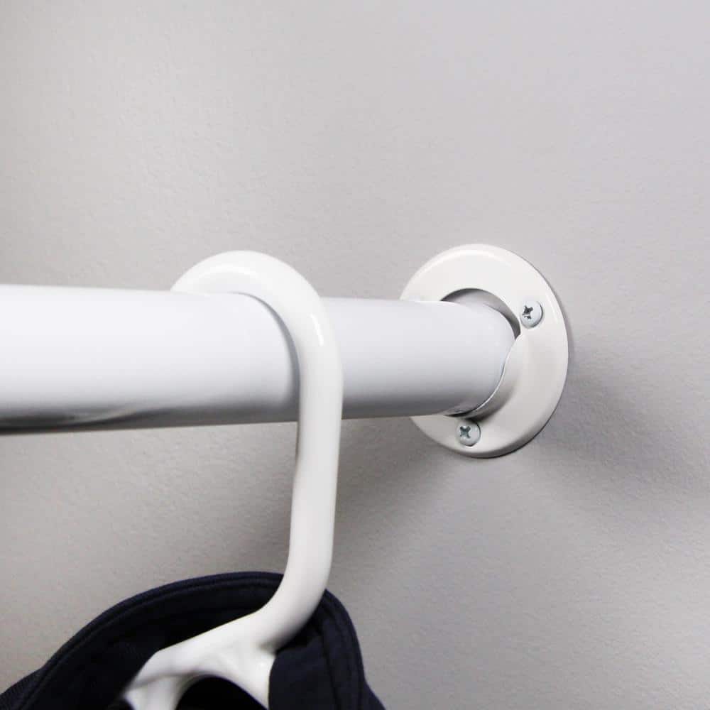1-3/8 Inch White Steel Pole Sockets with Mounting Hardware