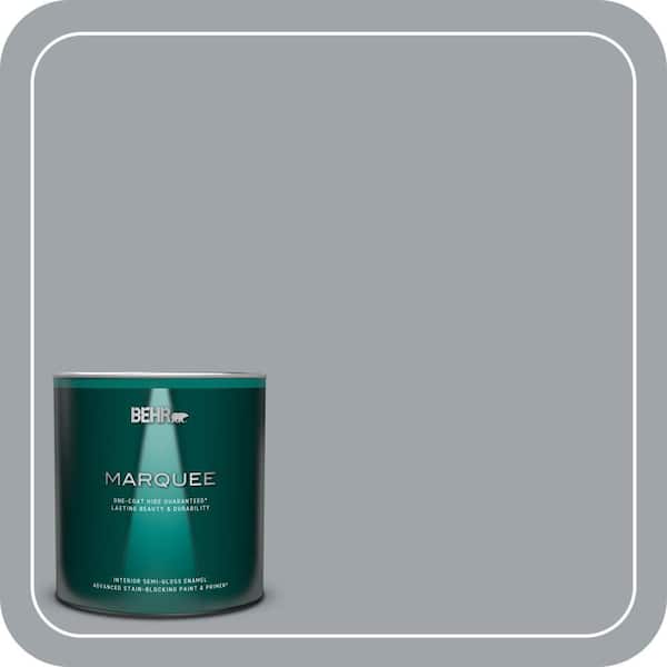 BEHR MARQUEE 1 qt. #ECC-33-1 Iron Wood Semi-Gloss Enamel Interior Paint & Primer