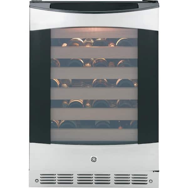GE Profile 57-Bottle Wine Cooler in Stainless Steel