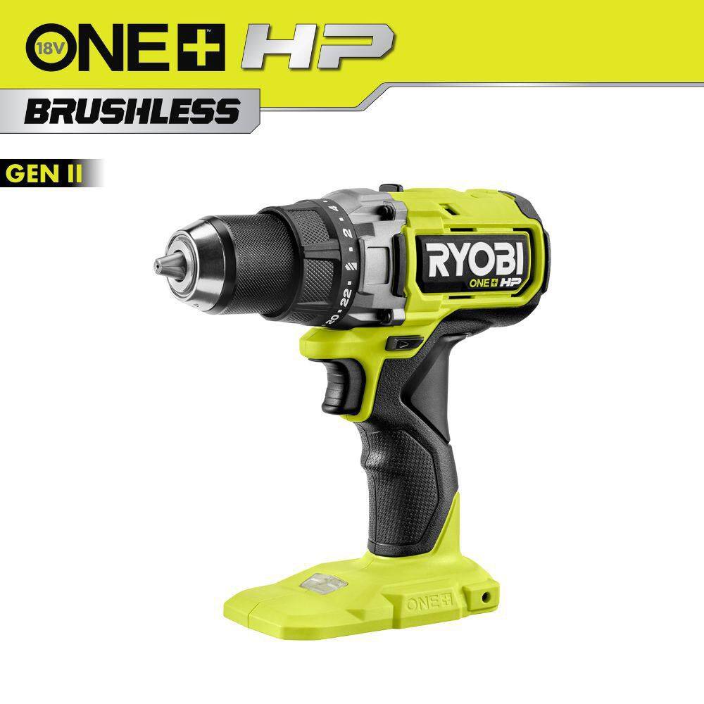 RYOBI ONE+ HP 18V Brushless Cordless 1/2 in. Drill Driver (Tool Only ...