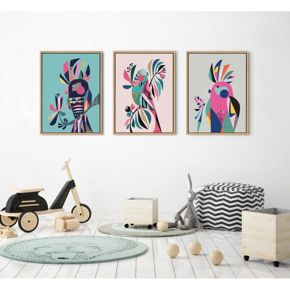 24" x 18" Natural Abstract Animal Canvas Wall Art