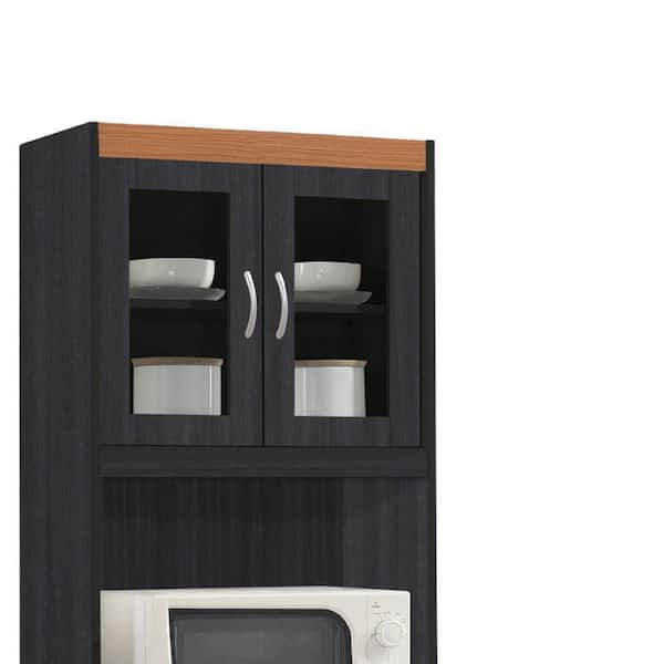 HODEDAH Kitchen Cabinet with 1-Drawer, plus Space for Microwave in