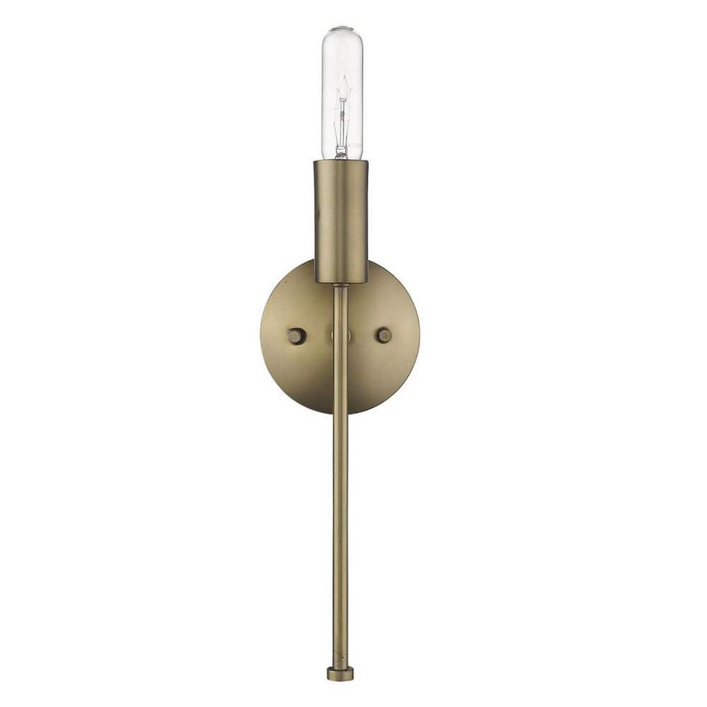 15 in. Gold Indoor Hardwired Sconce with No Bulbs Included price history on PriceWatchPro