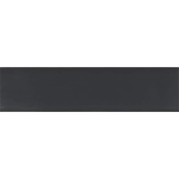 Apollo Tile Dark Gray 4 in. x 5 in. Polished Glass Mosaic Tile Sample (0.13 sq. ft./Piece)