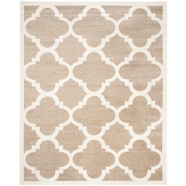 SAFAVIEH Amherst Wheat/Beige 9 ft. x 12 ft. Border Trellis Area Rug