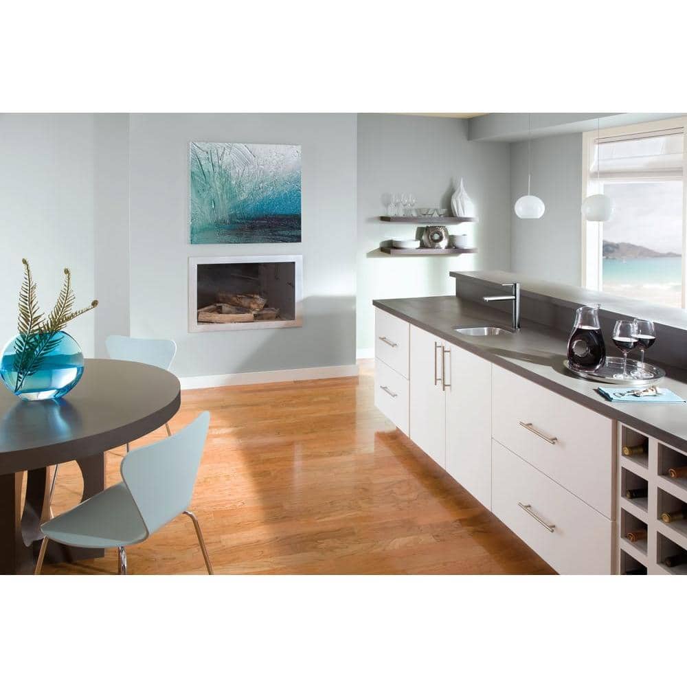 Sleek Modern 11" Stainless Steel Kitchen Faucet with Pull-out Spray