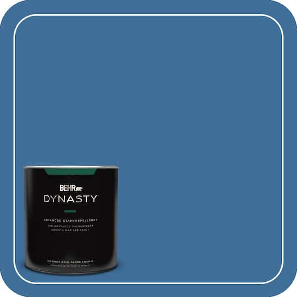 BEHR DYNASTY 1 qt. #M520-6 National Anthem One-Coat Hide Semi-Gloss Enamel Interior Stain-Blocking Paint and Primer
