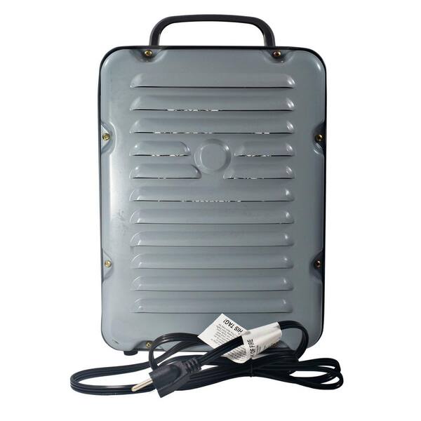Comfort Zone 5120 BTU 1500-Watt Milkhouse Style Fan Electric Portable Heater  in Gray CZ798GR3 - The Home Depot