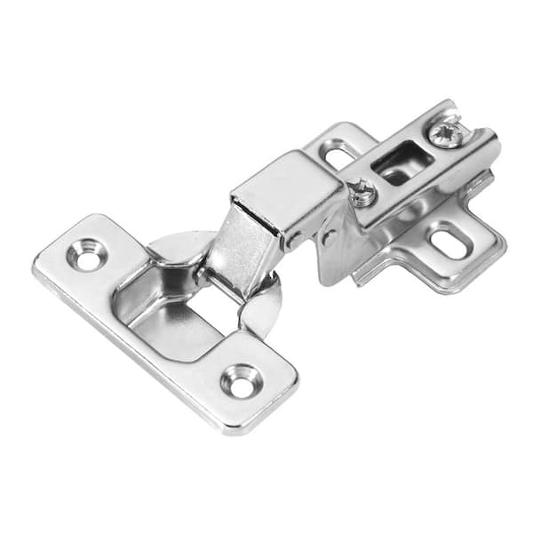 HICKORY HARDWARE 4-1/2 in. x 1-1/2 in. Bright Nickel 105 Degree Opening Euro Inset Hinge
