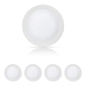 7.5 in. Dimmable LED Disk Light Flush Mount Recessed Ceiling Fixture Lights 3000K (4-Pack)