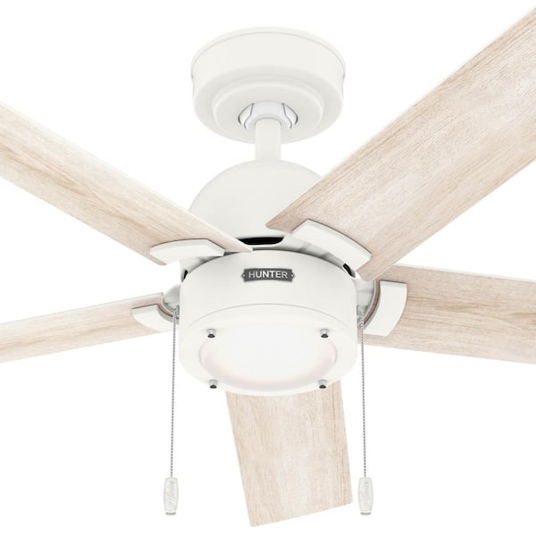 Hunter Erling 44 in. Integrated LED Indoor Matte White