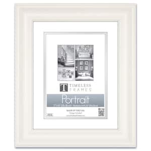 Lauren 1-Opening 11 in. x 14 in. White Matted Picture Frame