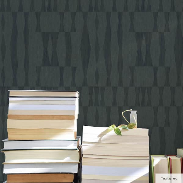 Seagrass Faux Grasscloth Geo Vinyl Peel and Stick Textured Wallpaper Roll (Covers 28 sq. ft.)