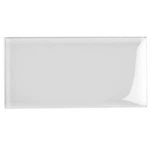 White 3 in. x 6 in. Polished Glass Mosaic Tile (31 Cases/155 sq. ft./Pallet)