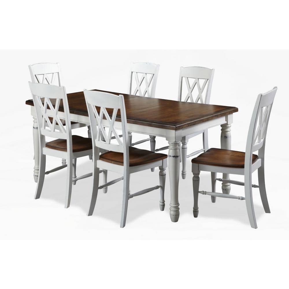 Set of 2 King Louis Dining Chairs-White Wash – Acacia Home