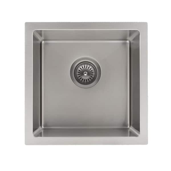 ZLINE Kitchen and Bath ZLINE Boreal 15" Undermount Single Bowl Bar Sink in Stainless Steel (SUS-15)