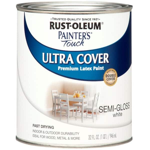 Rust-Oleum Painter's Touch 2X Ultra Cover 12 Oz. Semi-Gloss Paint + Primer  Spray Paint, White - People's Lumber & Hardware
